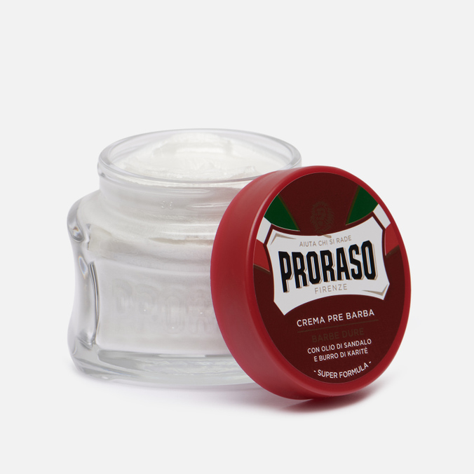 Крем до бритья Proraso, цвет красный, размер UNI 400502 Pre-Shave Nourishing Shea Butter Oil/Sandalwood - фото 2