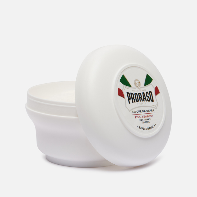Мыло для бритья Proraso, цвет белый, размер UNI 400621 Shaving Sensitive Oatmeal/Green Tea - фото 2