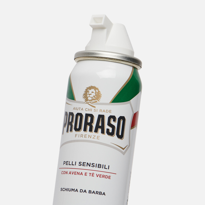 Пена для бритья Proraso, цвет белый, размер UNI 400951 Shaving Sensitive Oatmeal/Green Tea - фото 2