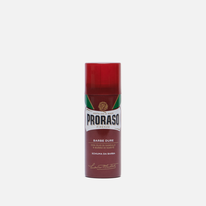 Пена для бритья Proraso, цвет красный, размер UNI 400952 Moisturising And Nourishing Shea Butter Oil/Sandalwood Travel Si - фото 1