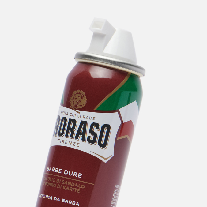 Пена для бритья Proraso, цвет красный, размер UNI 400952 Moisturising And Nourishing Shea Butter Oil/Sandalwood Travel Si - фото 2