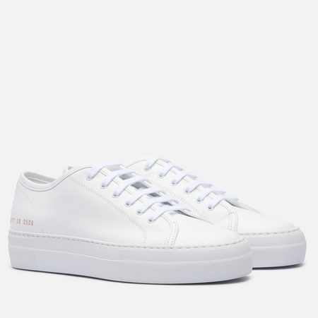 Женские кроссовки Common Projects Tournament Low Super Leather, цвет белый, размер 39 EU