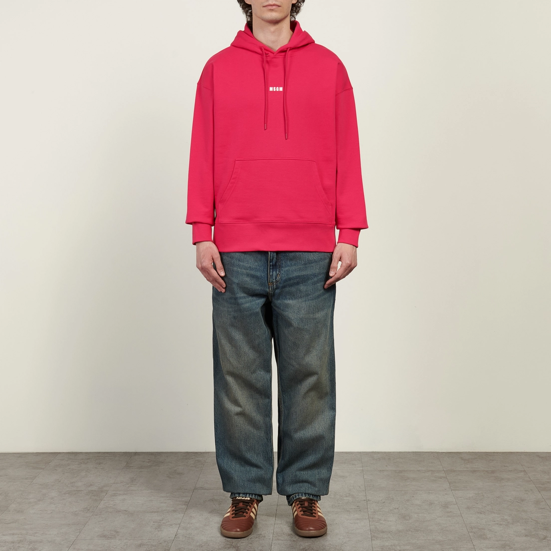 MSGM Мужская толстовка MSGM Micrologo Cotton