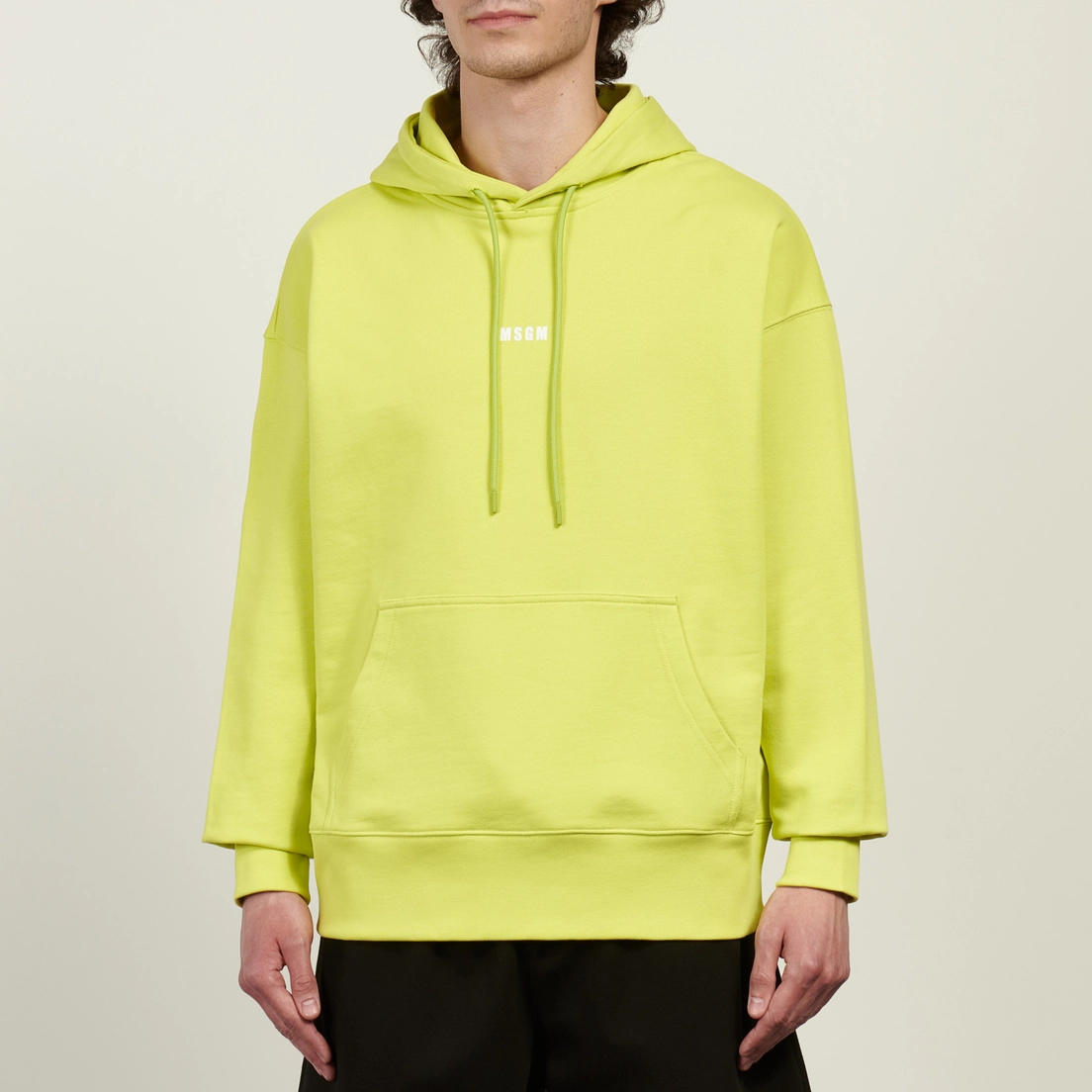 MSGM Мужская толстовка MSGM Micrologo Cotton