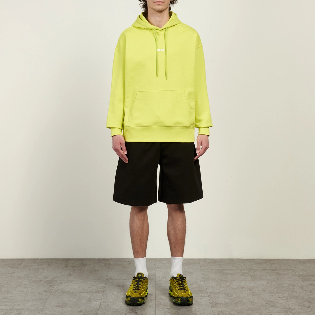 MSGM Мужская толстовка MSGM Micrologo Cotton