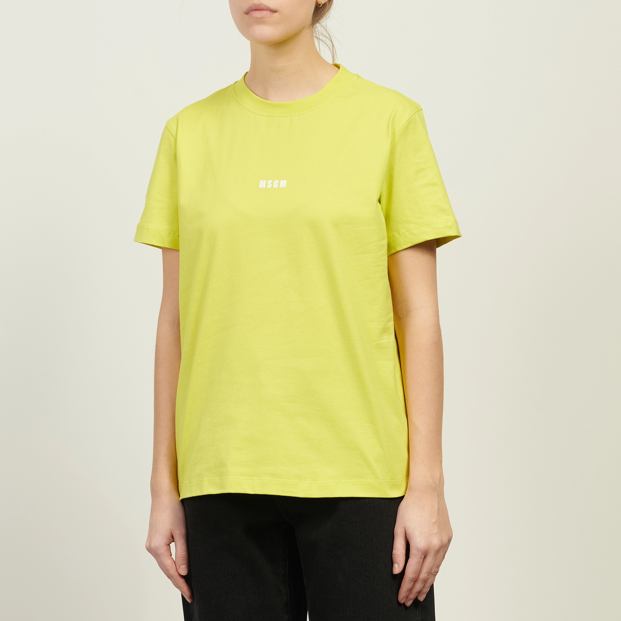 Женская футболка MSGM MSGM Micrologo, 4041MDM500 267002 32