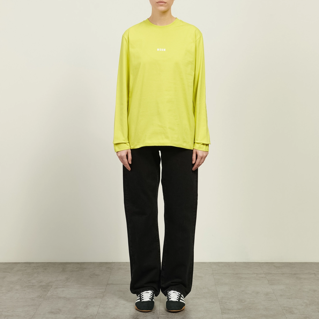 MSGM Женский лонгслив MSGM Micrologo Cotton