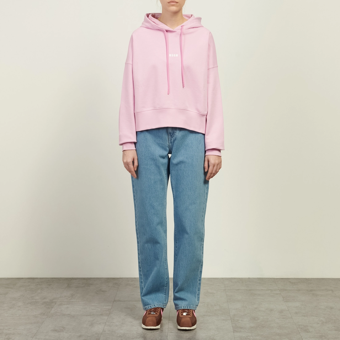 MSGM Женская толстовка Micrologo Cotton