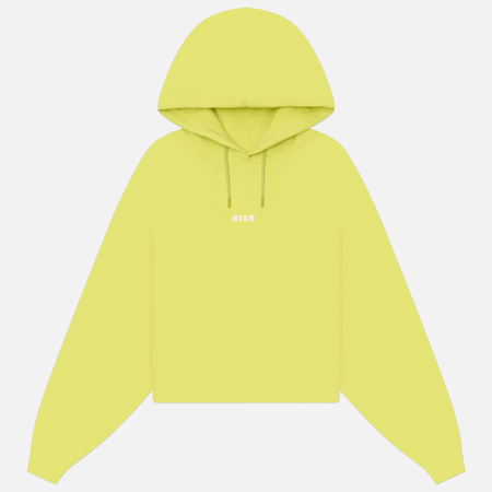 Женская толстовка MSGM Micrologo Cotton, цвет зелёный, размер L