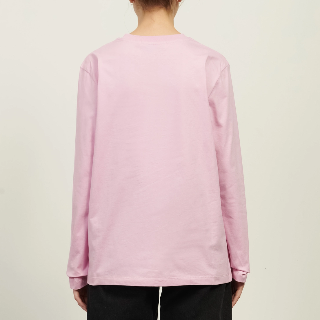 MSGM Женский лонгслив Brush Stroke Logo Cotton