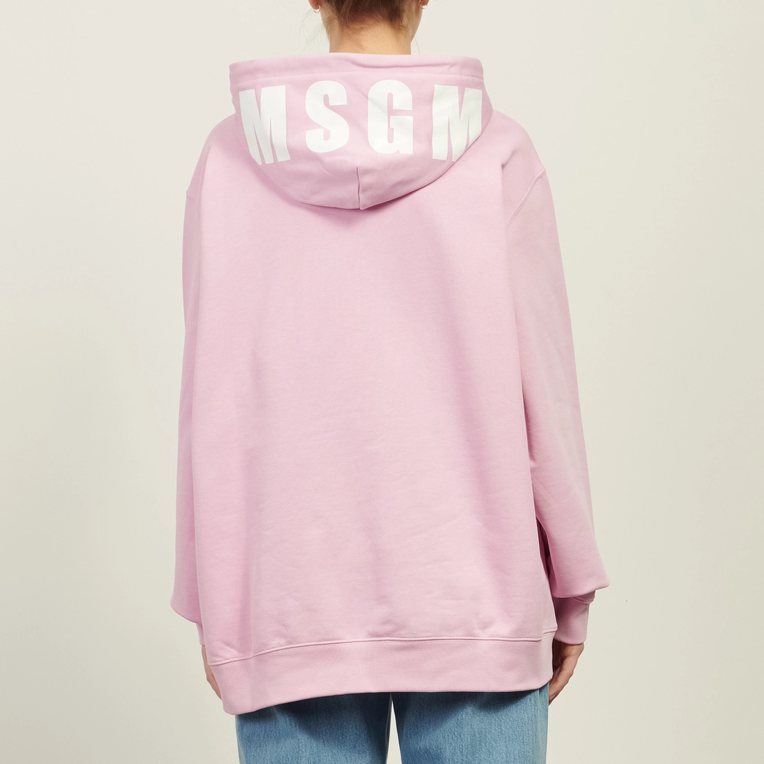 MSGM Женская толстовка MSGM Maxilogo Cotton Hoodie