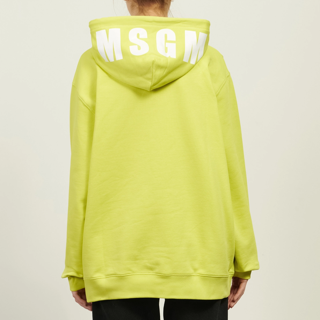 MSGM Женская толстовка MSGM Maxilogo Cotton Hoodie