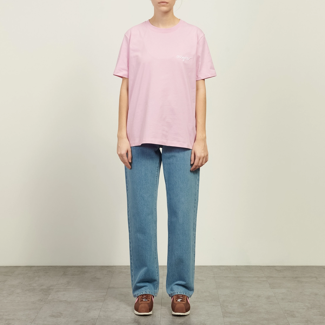 MSGM Женская футболка Italics Logo