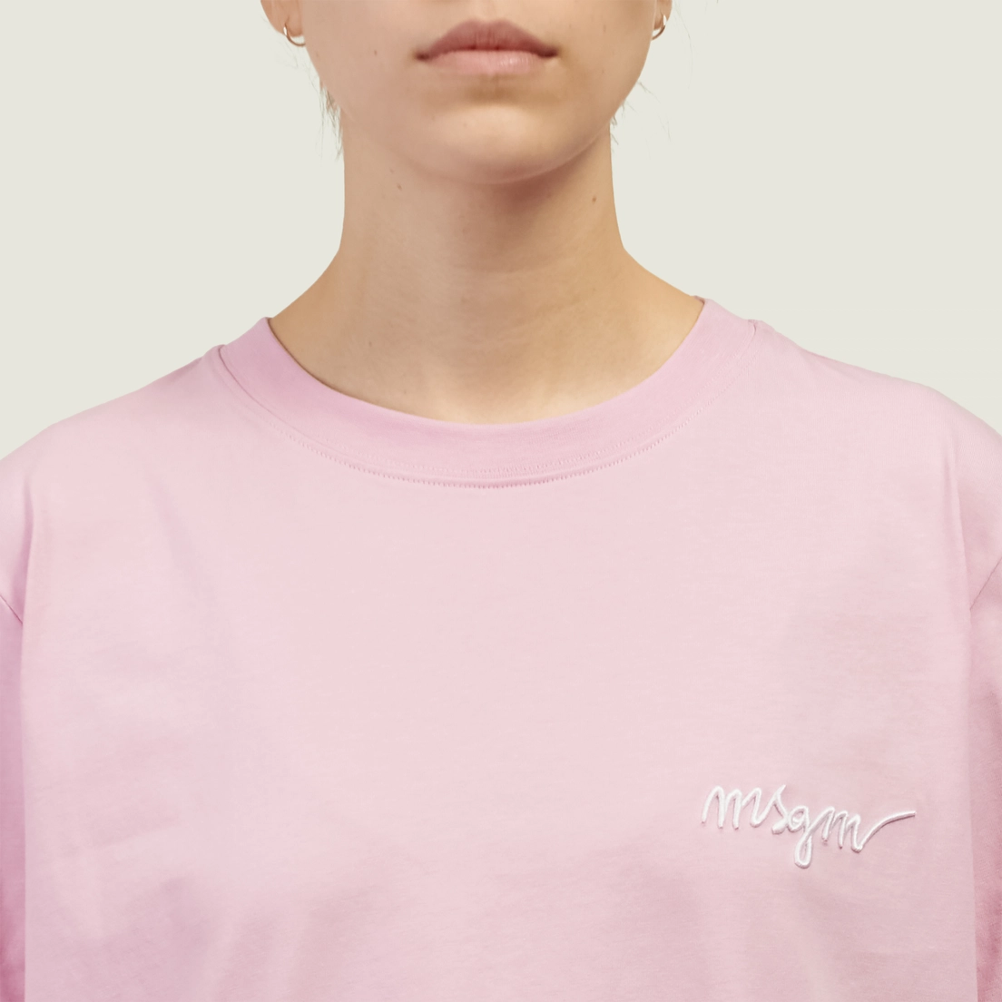 MSGM Женская футболка Italics Logo