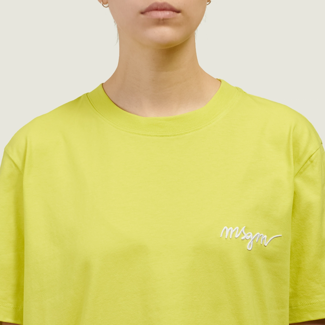 MSGM Женская футболка Italics Logo