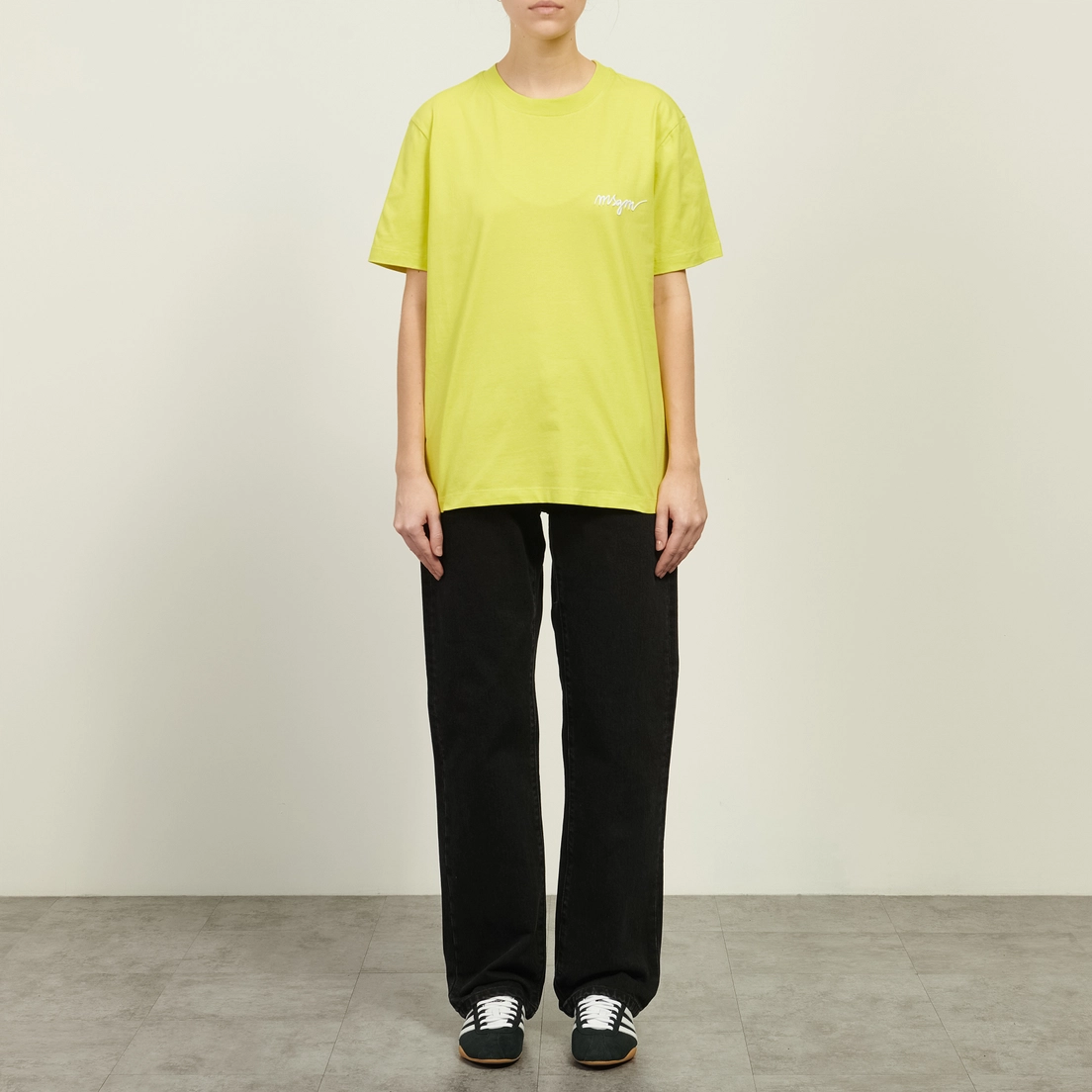 MSGM Женская футболка Italics Logo