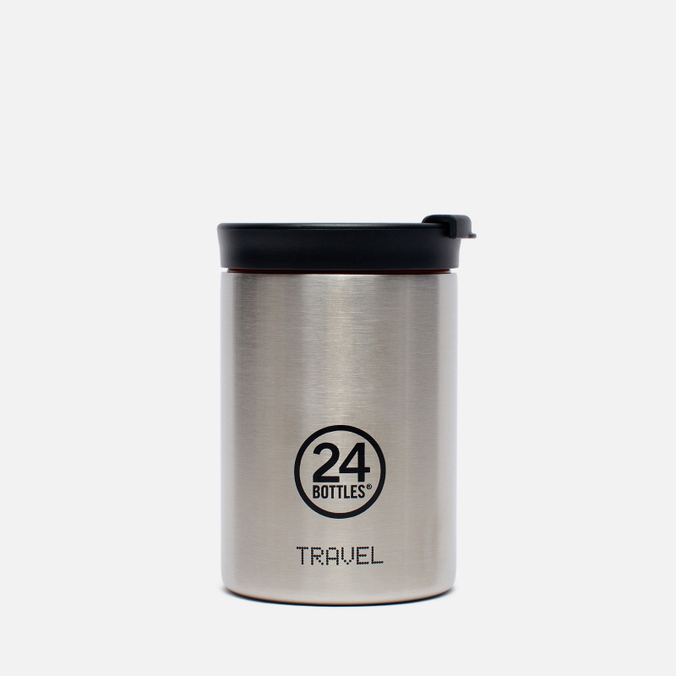 Термокружка 24Bottles, цвет серебряный, размер UNI 405 Travel Small - фото 1