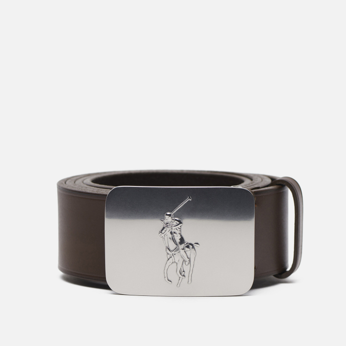 Ремень Polo Ralph Lauren 1 5/8 PP Plaque Casual Smooth Leather