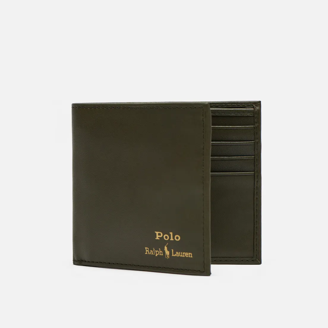 Polo Ralph Lauren Кошелек Gold Polo Pony Billfold Smooth Leather