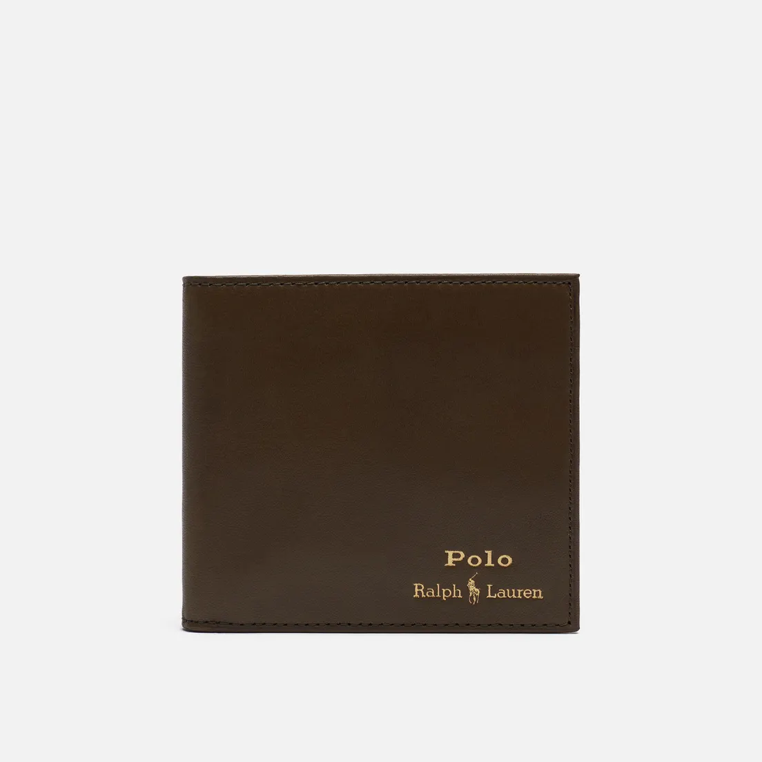 Polo Ralph Lauren Кошелек Gold Polo Pony Billfold Coin Smooth Leather