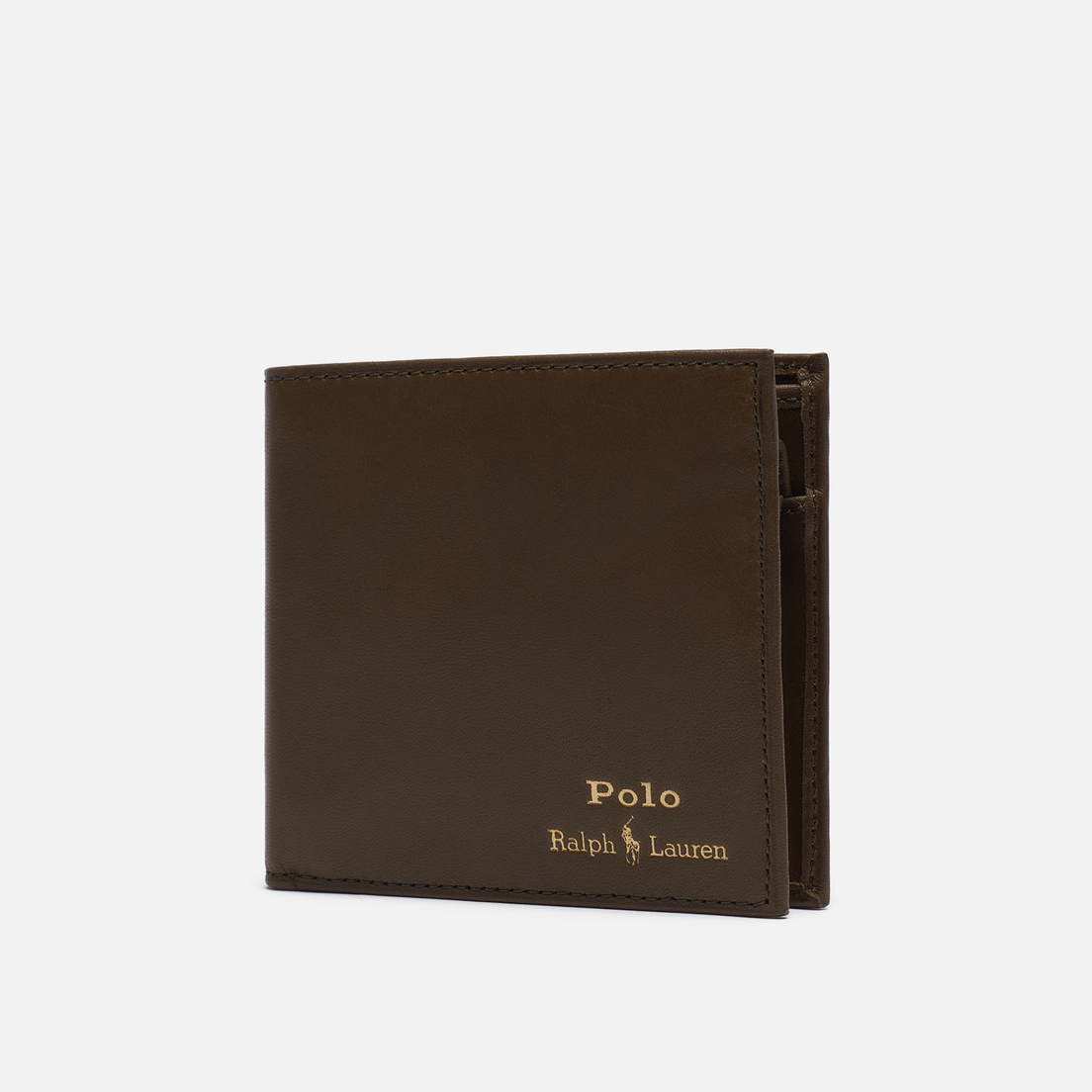 Polo Ralph Lauren Кошелек Gold Polo Pony Billfold Coin Smooth Leather