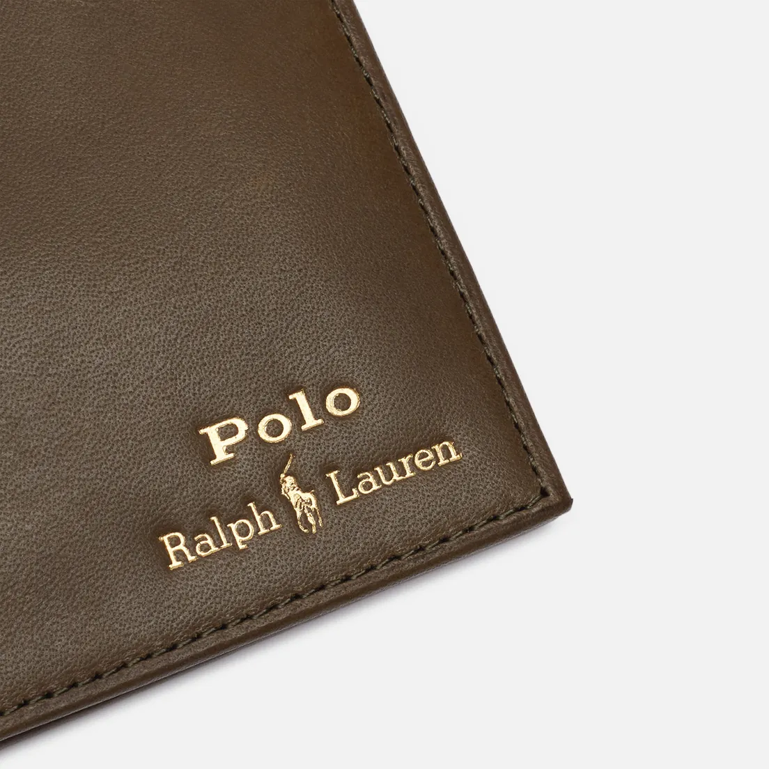 Polo Ralph Lauren Кошелек Gold Polo Pony Billfold Coin Smooth Leather