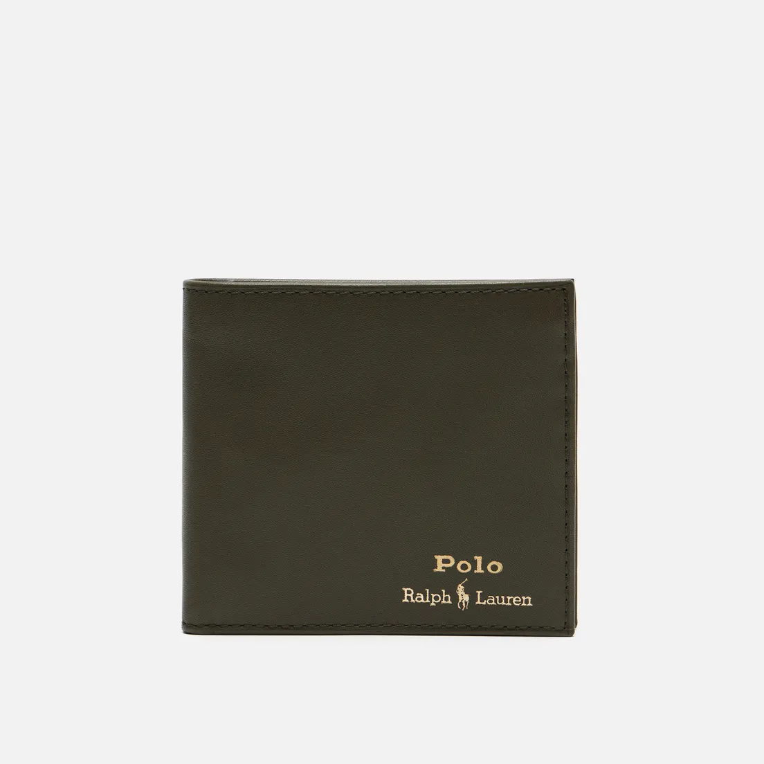 Polo Ralph Lauren Кошелек Gold Polo Pony Billfold Coin Smooth Leather