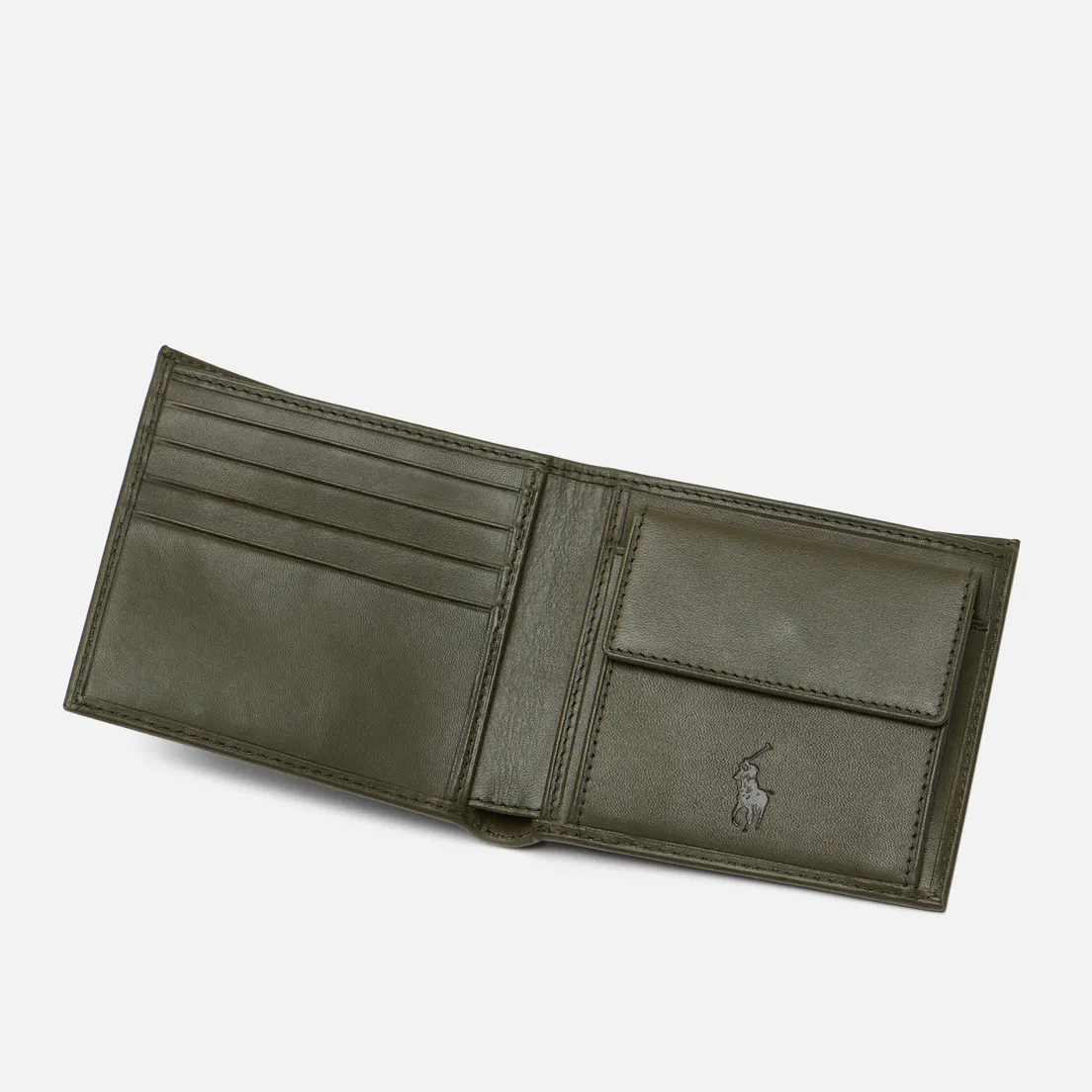 Polo Ralph Lauren Кошелек Gold Polo Pony Billfold Coin Smooth Leather