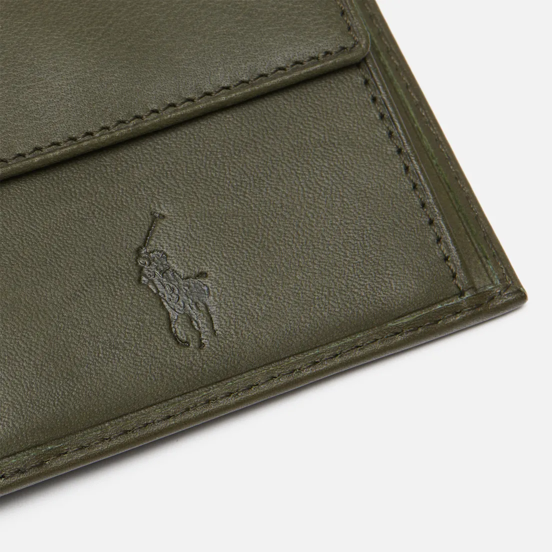 Polo Ralph Lauren Кошелек Gold Polo Pony Billfold Coin Smooth Leather