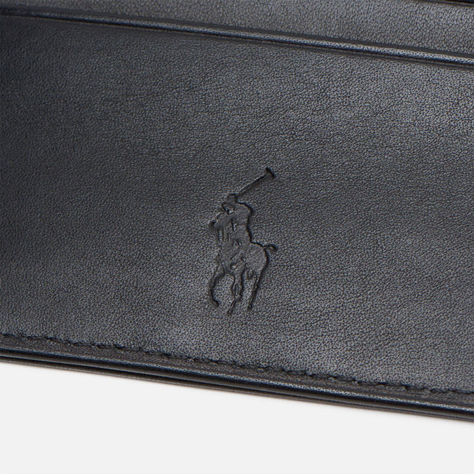 Держатель для карточек Polo Ralph Lauren, цвет чёрный, размер UNI 405-803867-002 Silver Polo Pony Smooth Leather - фото 3