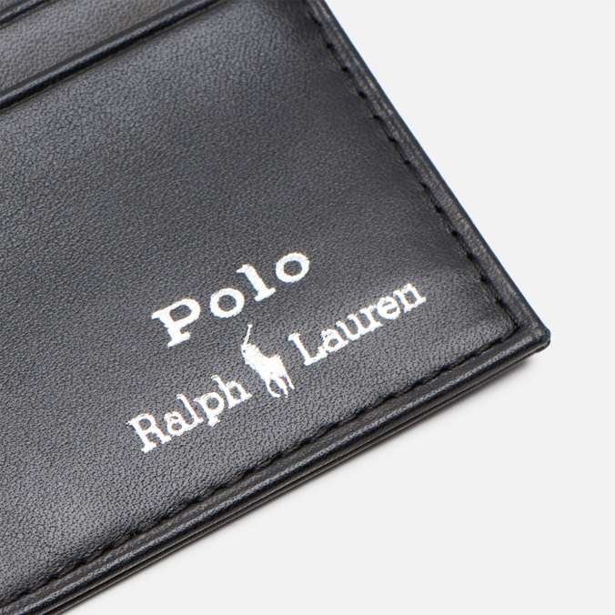 Держатель для карточек Polo Ralph Lauren, цвет чёрный, размер UNI 405-803867-002 Silver Polo Pony Smooth Leather - фото 4