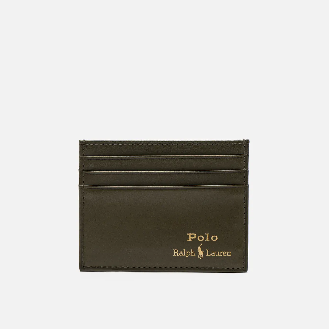 Polo Ralph Lauren Держатель для карт Gold Polo Pony Smooth Leather