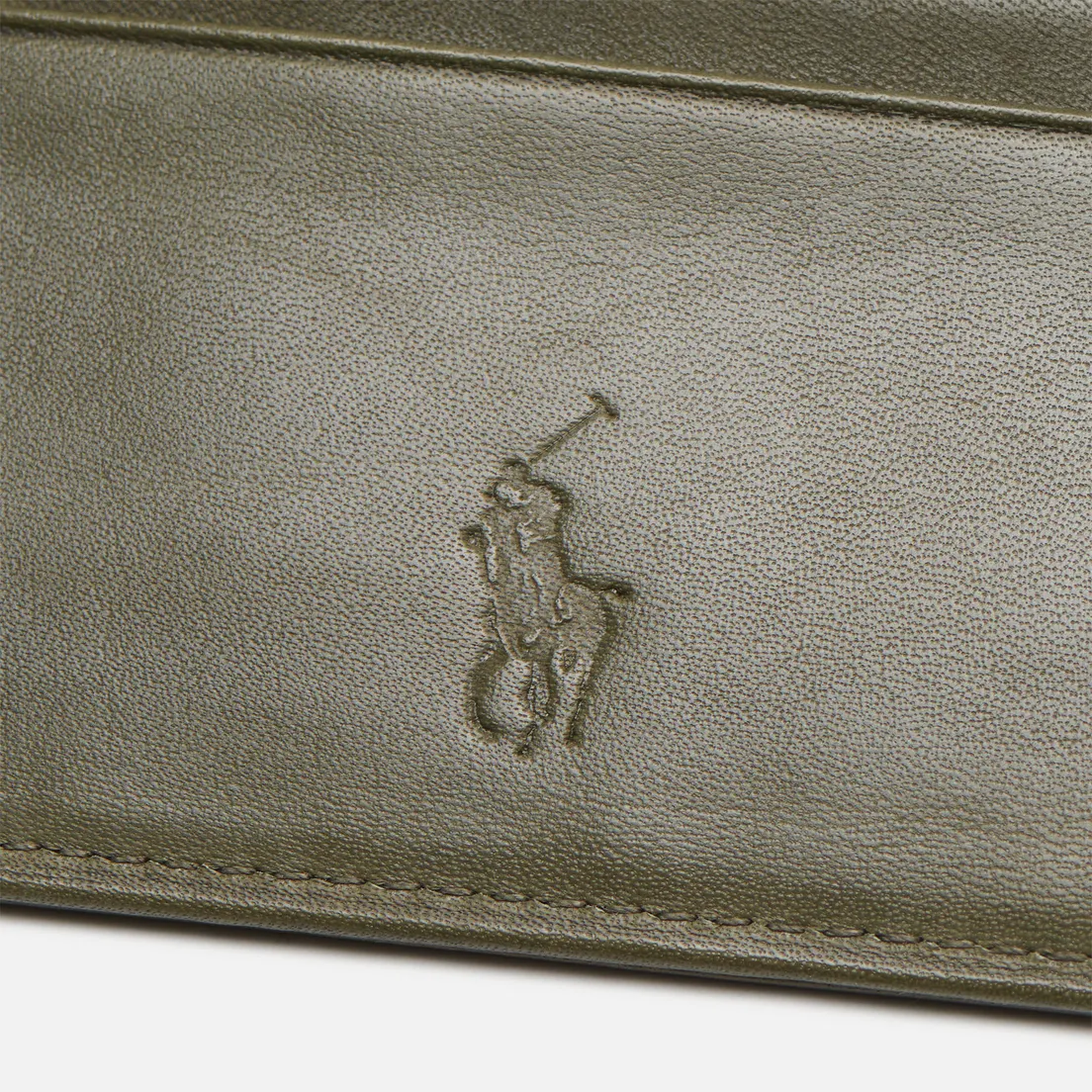 Polo Ralph Lauren Держатель для карт Gold Polo Pony Smooth Leather