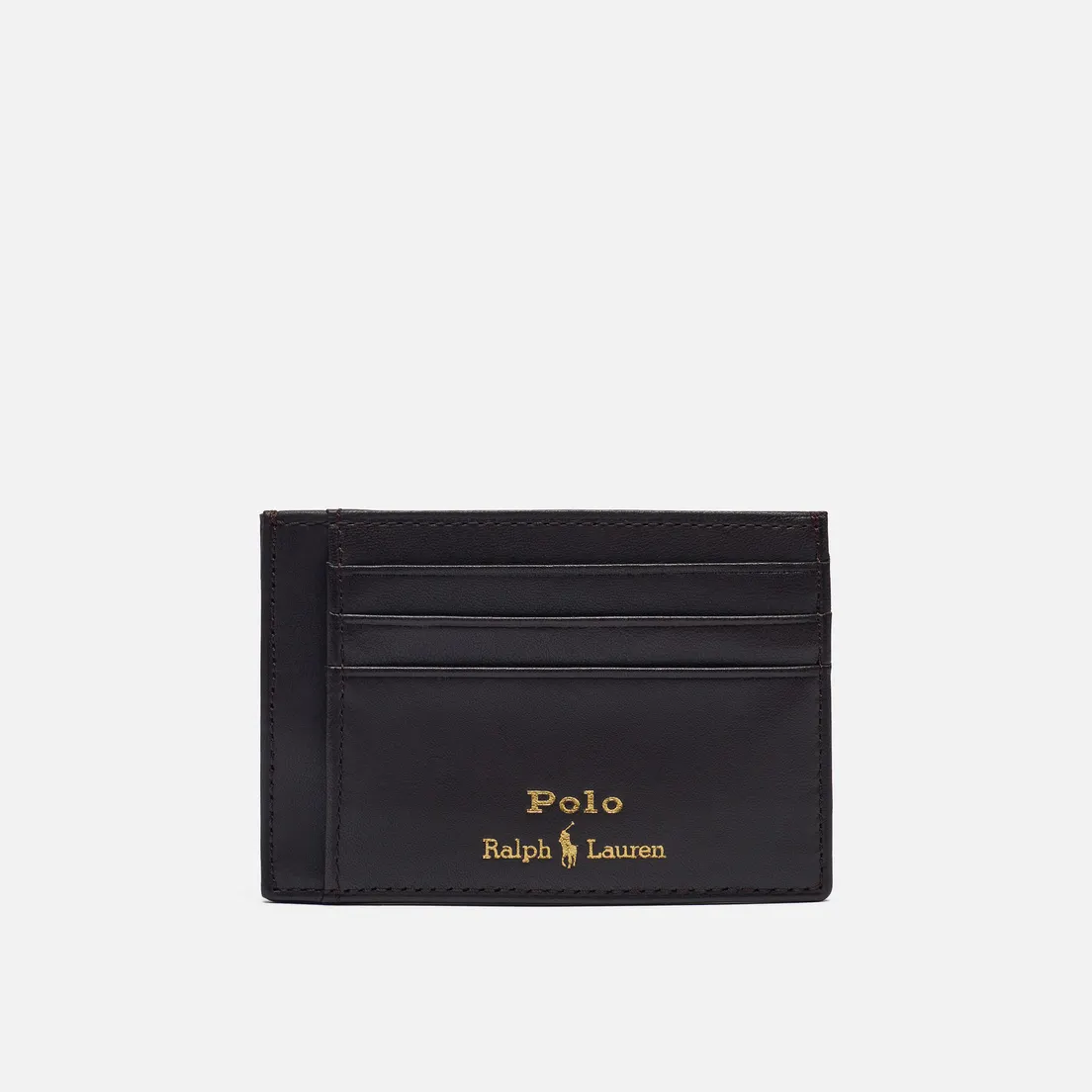 Polo Ralph Lauren Держатель для карт Gold Polo Pony Money Clip Smooth Leather