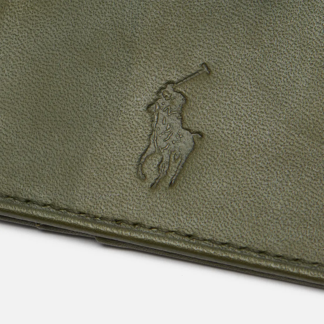 Polo Ralph Lauren Держатель для карт Gold Polo Pony Money Clip Smooth Leather