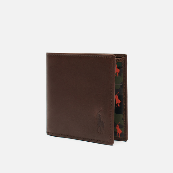 Кошелек Polo Ralph Lauren Internal Camouflage Smooth Leather Billfold Camo/Brown