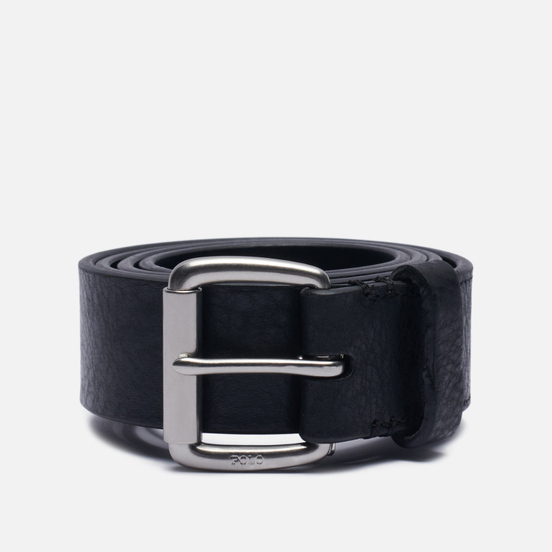 Ремень Polo Ralph Lauren Vegetable Tanned Leather Black
