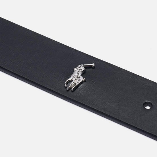 Ремень Polo Ralph Lauren Vegetable Tanned Leather Black