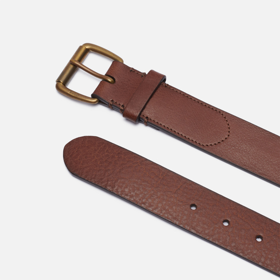 Ремень Polo Ralph Lauren Vegetable Tanned Leather Brown