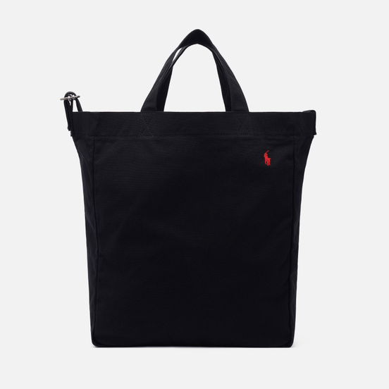 Сумка Polo Ralph Lauren Canvas Large Shopper Tote Polo Black/Red PP