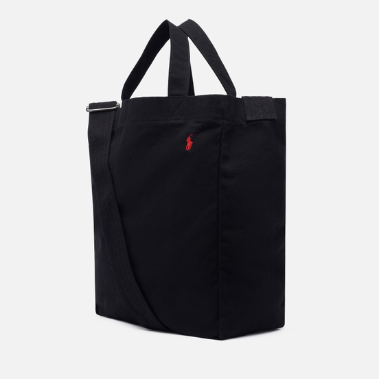 Сумка Polo Ralph Lauren Canvas Large Shopper Tote Polo Black/Red PP