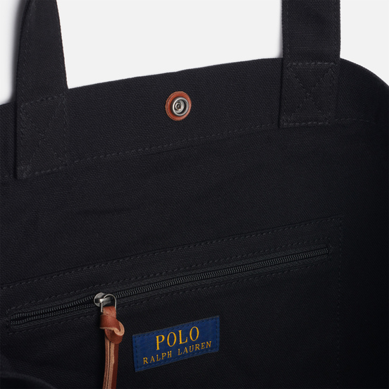 Сумка Polo Ralph Lauren Canvas Large Shopper Tote Polo Black/Red PP