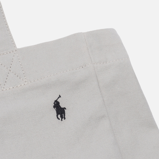 Сумка Polo Ralph Lauren Canvas Large Shopper Tote Soft Grey/Black PP