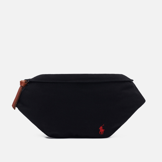 Сумка на пояс Polo Ralph Lauren Canvas Medium Embroidered Logo Polo Black/Red PP