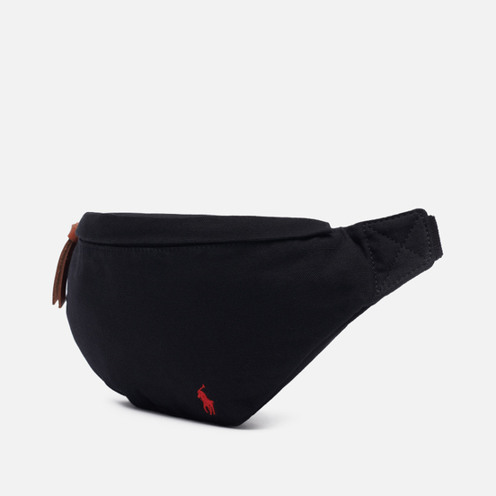 Сумка на пояс Polo Ralph Lauren Canvas Medium Embroidered Logo Polo Black/Red PP