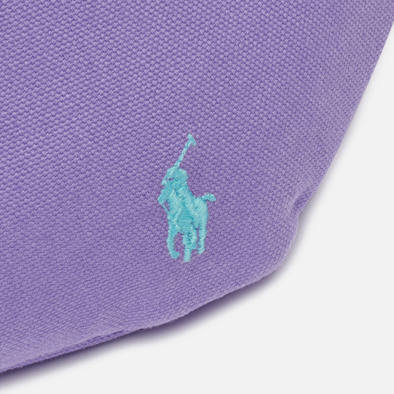 Сумка на пояс Polo Ralph Lauren Canvas Medium Embroidered Logo Hampton Purple/Light Turquoise PP