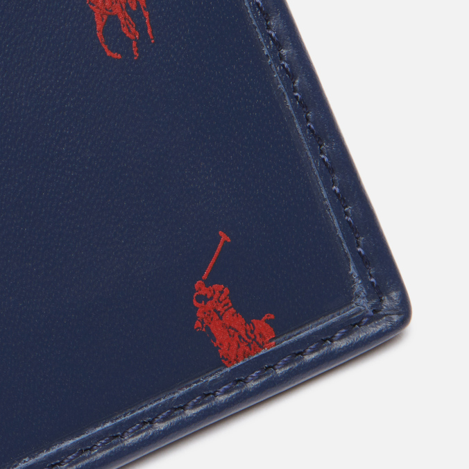 Держатель для карточек Polo Ralph Lauren, цвет синий, размер UNI 405-845397-001 All Over Pony Leather - фото 3
