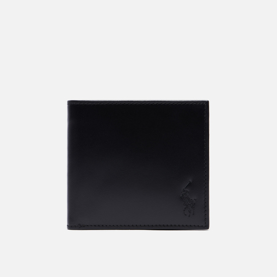 Кошелек Polo Ralph Lauren Signature Pony Leather Billfold Coin Black/White