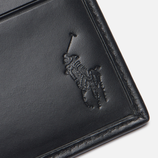 Держатель для карточек Polo Ralph Lauren Signature Pony Leather Black/White