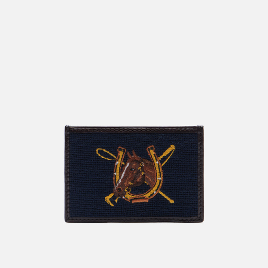 Держатель для карточек Polo Ralph Lauren Equestrian Needlepoint Navy/Yellow